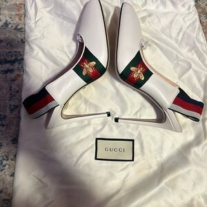 Gucci white heel